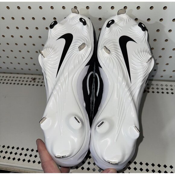 Nike Alpha Huarache NXT Mens Metal Baseball Cleats Size 8 Black White main image 6